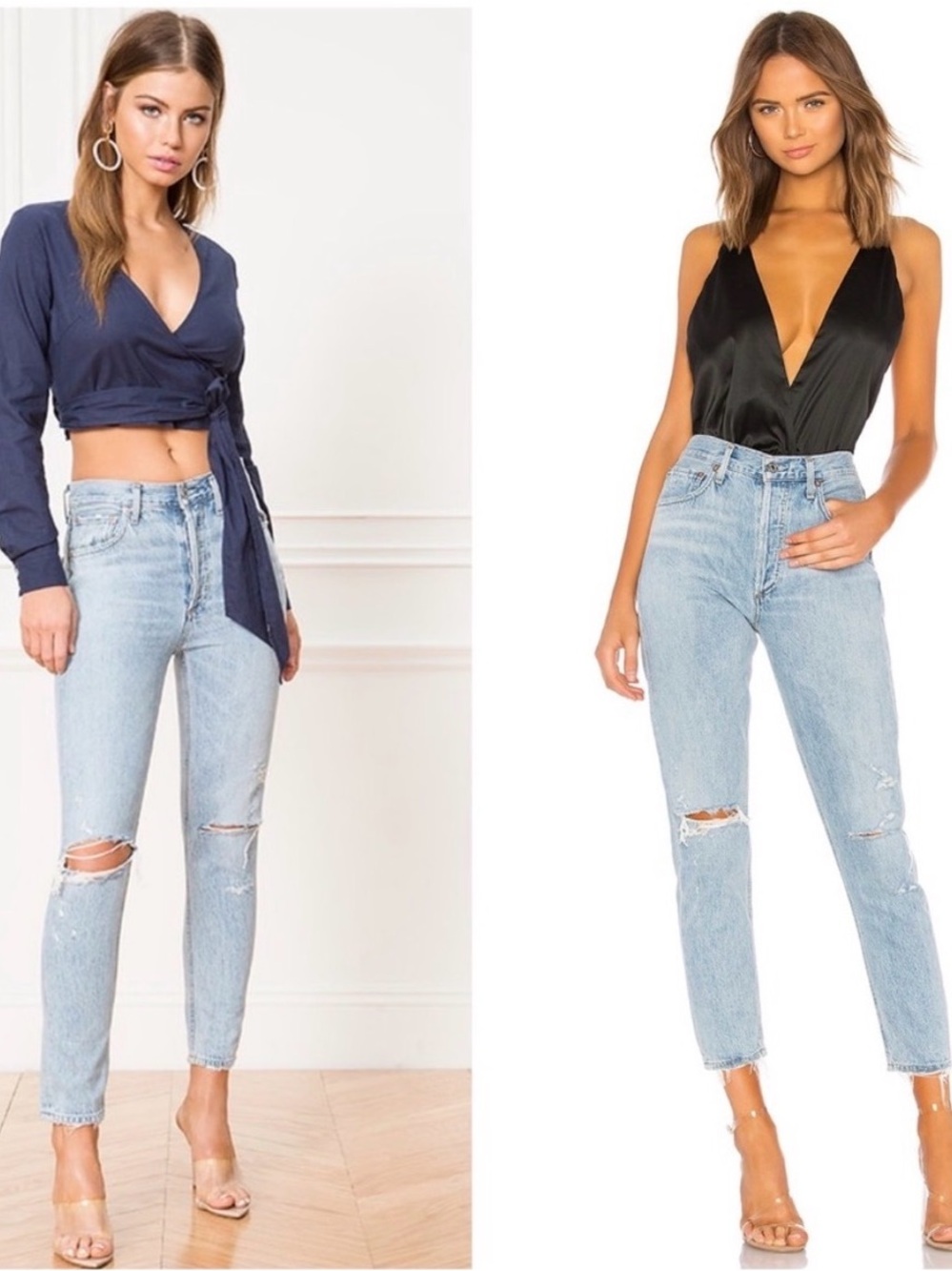 AGOLDE Jamie High Rise Classic Jeans - Shakedown Sz 27